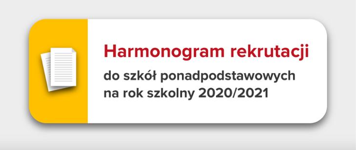 Harmonogram Rekrutacji 2020/2021