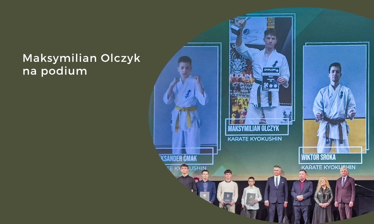 Maksymilian Olczyk na podium - sukcesy sportowe