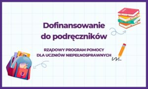 DOFINANSOWANIE DO PODRĘCZNIKÓW - OBRAZEK WYRÓŻNIAJĄCY