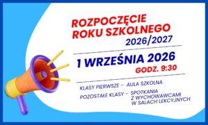 ROZPOCZĘCIE ROKU SZKOLNEGO 2026-27 - obrazek wyróżniający
