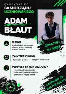 Adam - kandydat do zarządu SU