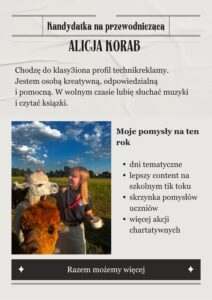 Alicja Korab - kandydatka do zarządu SU