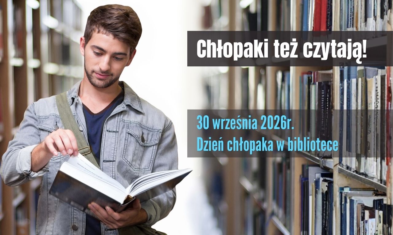 dzień chłopaka w bibliotece - obrazek wyróżniający