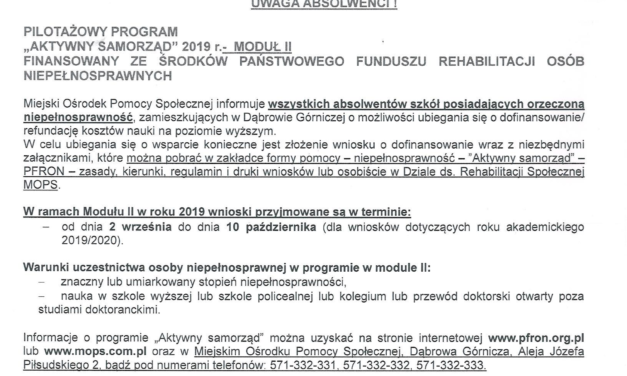 Informacja dla absolwentów