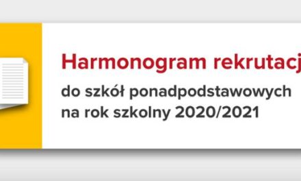Harmonogram Rekrutacji 2020/2021