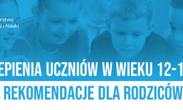 List Ministra Zdrowia do dyrektorów szkół, pedagogów, rodziców w sprawie wykonywania szczepienia przeciwko SARS-CoV-2 wśród nieletnich uczniów w wieku od 12 do 15 roku życia