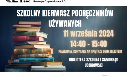 SZKOLNY KIERMASZ PODRĘCZNIKÓW UŻYWANYCH