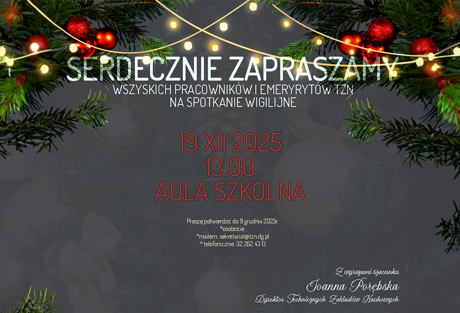 Spotkanie wigilijne dla pracowników